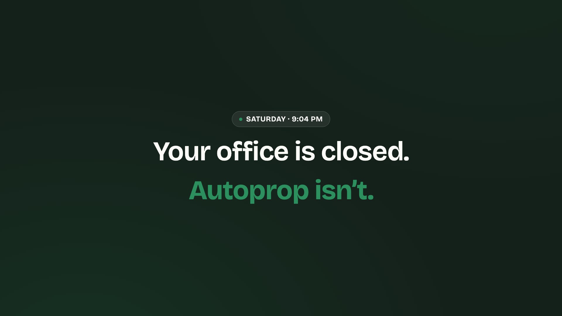 Autoprop walkthrough video